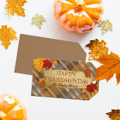 秋の紅葉柄ハロウィン ギフトタグ