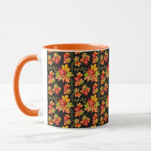 秋の紅葉模様マグカップ マグカップ (左)