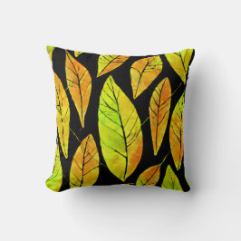 秋の紅葉水の色パターン クッション