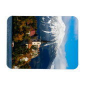 秋の紅葉湖 マグネット (横)