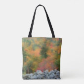 秋の紅葉石垣自然アート トートバッグ (裏面)