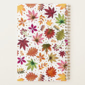 秋の紅葉素朴プランナー プランナー手帳 (裏面)