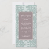 秋の紅葉茶色の渦巻き感謝祭の写真 シーズンカード (裏面)