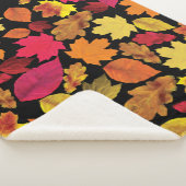 秋の紅葉離れズソフト シェルパブランケット (3/4)