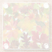 秋の紅葉 ガラスコースター (裏面)