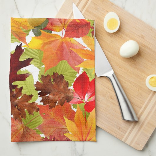 秋の紅葉 キッチンタオル (四つ折り)