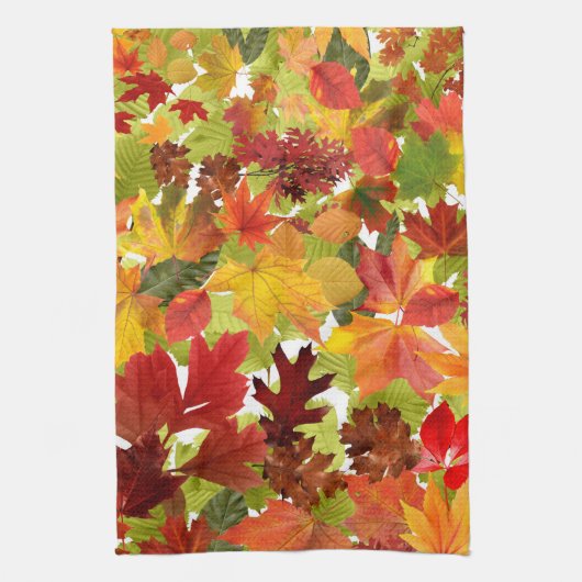 秋の紅葉 キッチンタオル (縦)