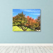 秋の紅葉 キャンバスプリント (インサイチュ (ウッドフロア))