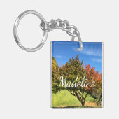 秋の紅葉 キーホルダー (正面左)