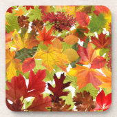 秋の紅葉 コースター (正面)