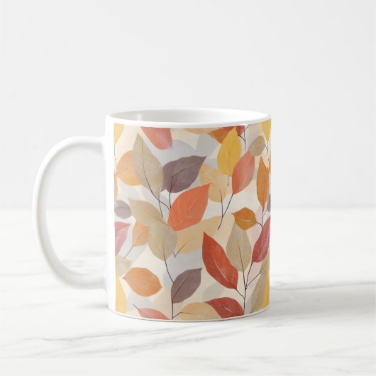 秋の紅葉 コーヒーマグカップ (左)