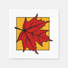 秋の紅葉 スタンダードカクテルナプキン
