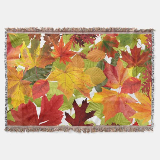 秋の紅葉 スローブランケット (正面)