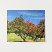 秋の紅葉 タペストリー (正面(横))