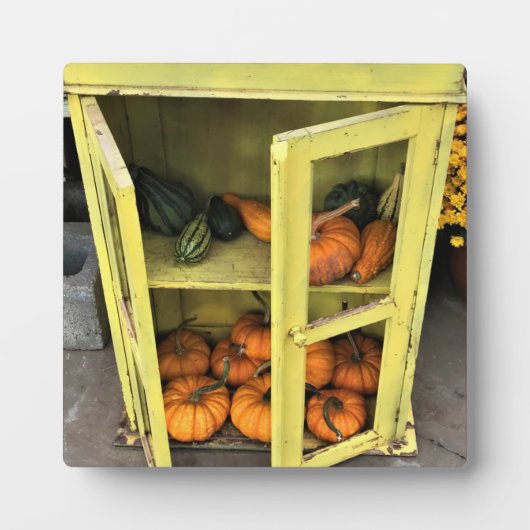 秋の紅葉 フォトプラーク (正面)