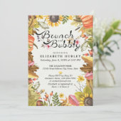 秋の紅葉 ブランシュ & バブル ブライズシャワー 招待状 (スタンド正面)