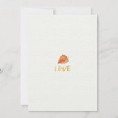 秋の紅葉 ブランシュ & バブル ブライズシャワー 招待状 (裏面)