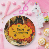 秋の紅葉 ペーパープレート (パーティー)