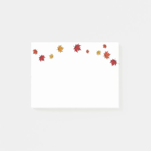 秋の紅葉 ポストイット (正面)
