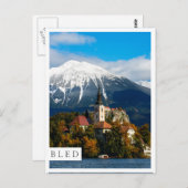 秋の紅葉 ポストカード (正面/裏面)