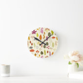 秋の紅葉 ラウンド壁時計 (ホーム)