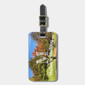 秋の紅葉 ラゲッジタグ (正面縦)