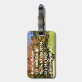 秋の紅葉 ラゲッジタグ (裏面縦)