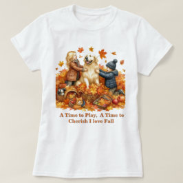 秋の紅葉 愛する秋 Tシャツ