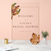 秋の紅葉 水彩 結婚前お披露目 ウェルカム アクリルサイン (ウェディング)