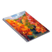 秋の紅葉 | 秋の葉 水彩画 自然 ノートブック (右側)