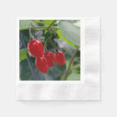 秋の紅葉 縁ありカクテルナプキン (正面)