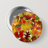 秋の紅葉 缶バッジ (正面&裏面)