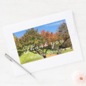 秋の紅葉 長方形シール (封筒)