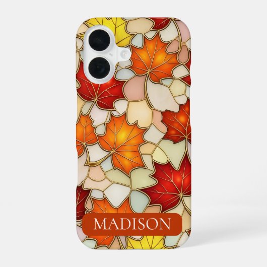 秋の紅葉 iPhone 16ケース (裏面)