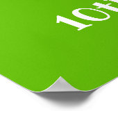 秋の納屋周囲の庭誕生日ブラウンヘアガールウェルカム ポスター (角)