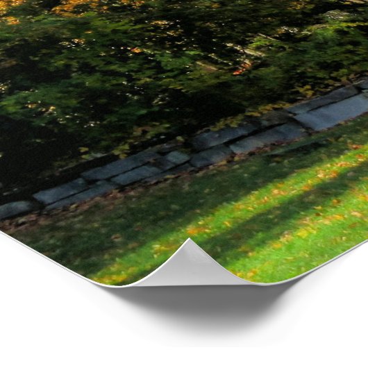 秋の納屋 ポスター (角)