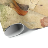 秋の紙コラージュ02 ラッピングペーパー (ロールコーナー)