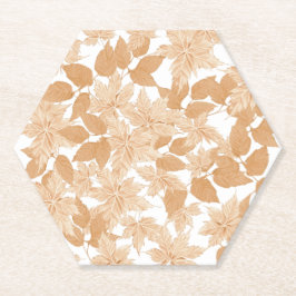 秋の紙コースター ペーパーコースター