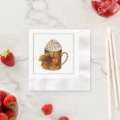 秋の紙ナプキン 縁ありカクテルナプキン (インサイチュ)