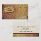 秋の素晴らしさの織り目加工の専門のカスタム 名刺 (正面/裏面)