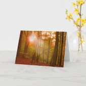 秋の素晴らしさ カード (黄色い花)