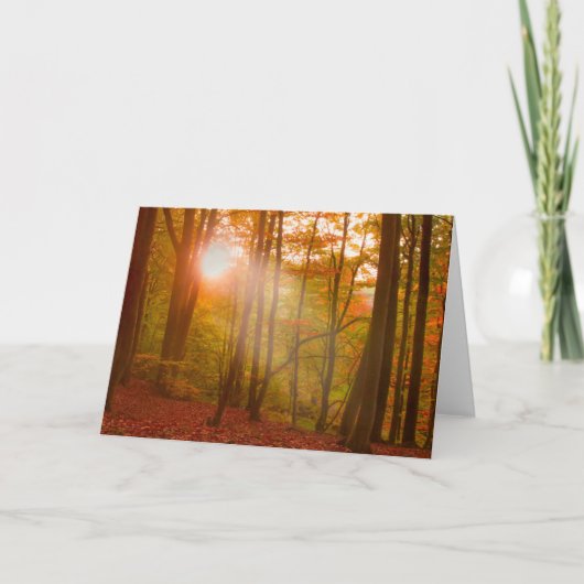 秋の素晴らしさ カード (正面)