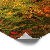 秋の素晴らし反射自然 ポスター (角)