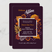 秋の素晴らし招待状 招待状 (正面/裏面)