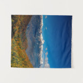 秋の素晴らし景色を眺める山トリグラフ タペストリー (正面(横))