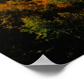 秋の素晴らし景色を眺める山トリグラフ ポスター (角)