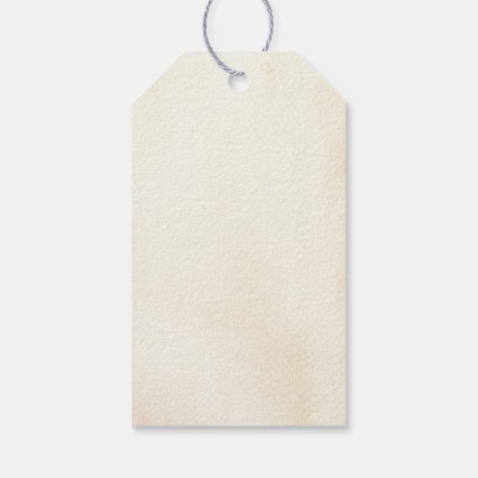 秋の素朴かぼちゃと花 ギフトタグ (裏面)