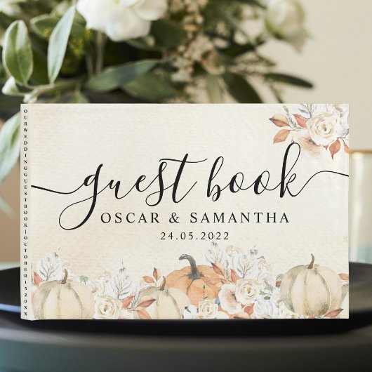 秋の素朴かぼちゃと花 ゲストブック