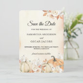 秋の素朴かぼちゃと花 セーブザデート (スタンド正面)