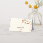 秋の素朴かぼちゃと花 プレイスカード (裏面)